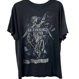 Metallica Nothing Can Save Us Graphic Short Sleeve T-shirt Unisex Black Large